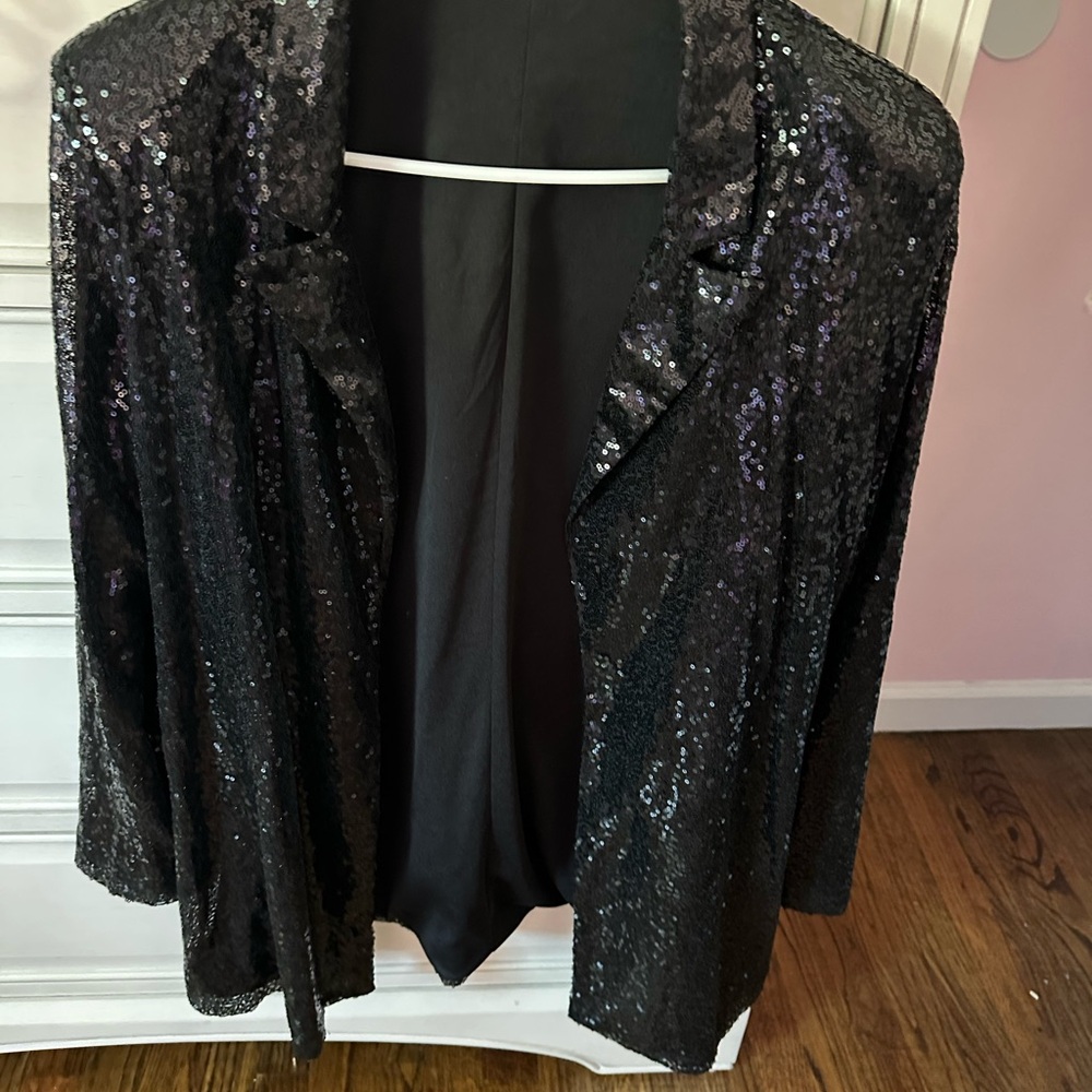 Sequin Black Jacket